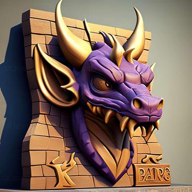 3D model Spyro 2 Riptos Rage game (STL)